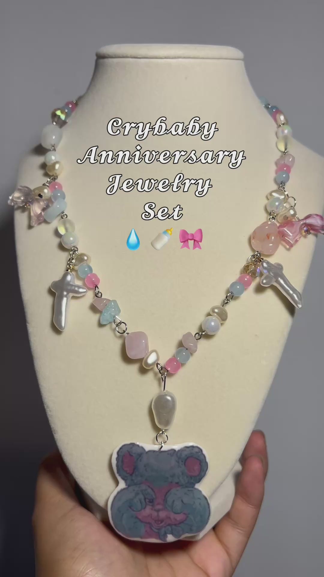 Crybaby necklace and jewelry set